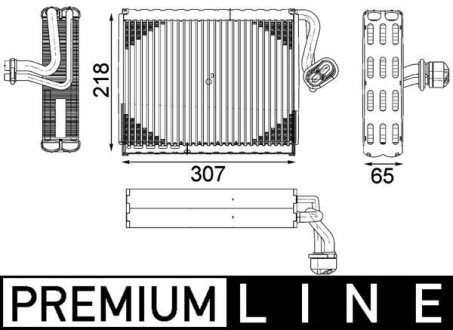 Випарювач кондиціонера MAHLE AE 122 000P (фото 1)