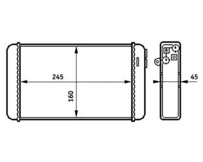 Радіатор печі MAHLE AH154000S