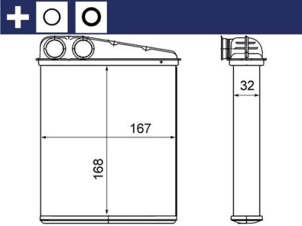 Радіатор печі MAHLE AH16000S