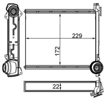 Радиатор печки MAHLE AH264000S