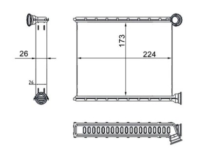 Радіатор печі MAHLE AH269000S