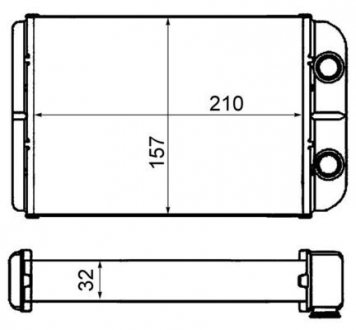 Радиатор печки MAHLE AH58000S