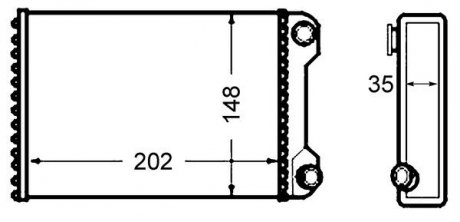 Радіатор печі MAHLE AH59000S