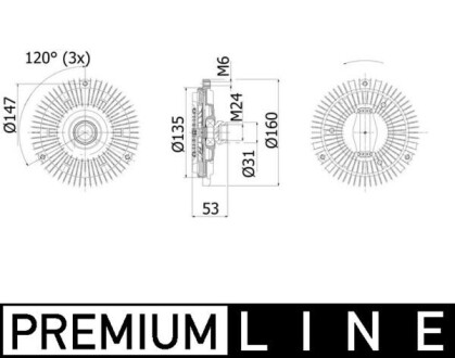 Вентилятор віскомфта MAHLE CFC48001P (фото 1)