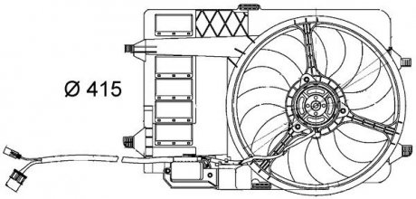Вентилятор охолодження двигуна MAHLE CFF29000S (фото 1)