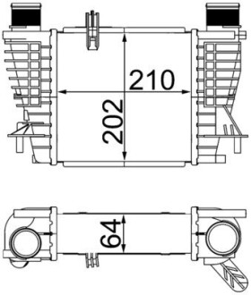 Інтеркулер MAHLE CI264000S