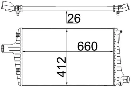 Радиатор наддува MAHLE CI 335 000S