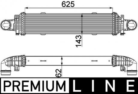 Интеркуллер MAHLE CI357000P (фото 1)