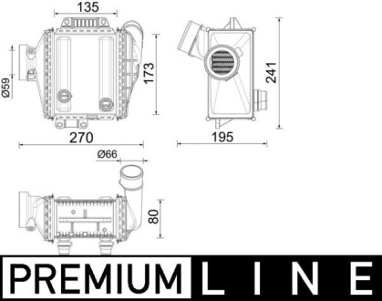 Інтеркулер MAHLE CI639000P