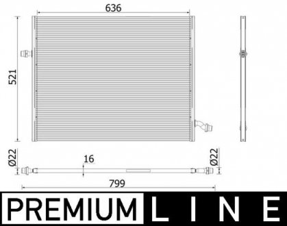Радіатор behr premium line MAHLE CIR36000P (фото 1)