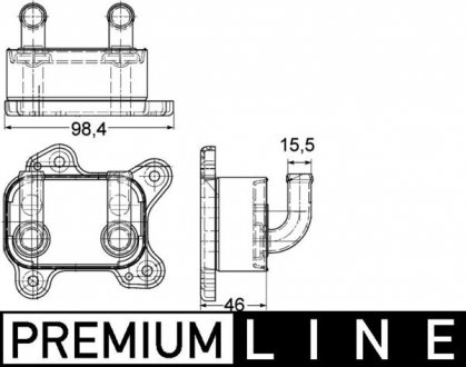 Радіатор масляний behr premium line MAHLE CLC168000P