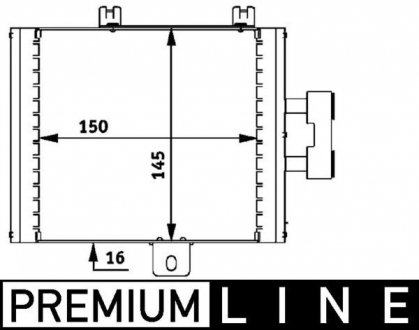 Радіатор масляний behr premium line MAHLE CLC47000P