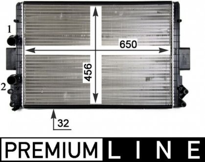 Радиатор двигателя behr premium line MAHLE CR1105000P (фото 1)