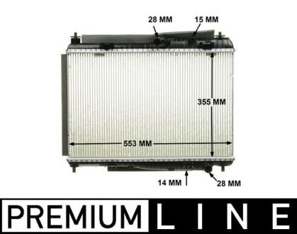 Радиатор двигателя behr premium line MAHLE CR1135000P