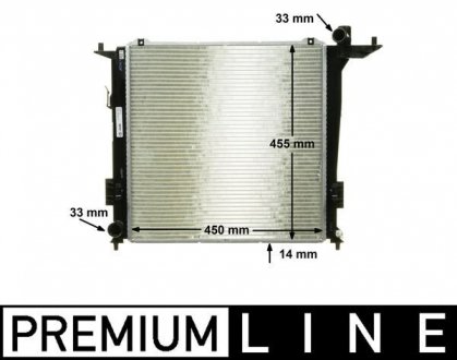 Радиатор двигателя behr premium line MAHLE CR1368000P
