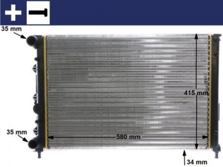 Інтеркулер MAHLE CR1411000S (фото 1)