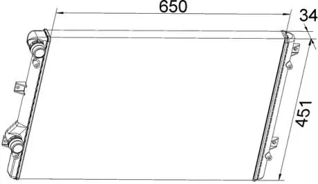 Радіатор, охолодження двигуна MAHLE CR 1538 000S