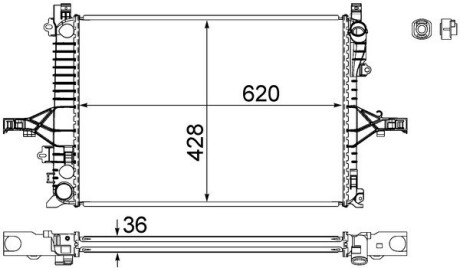 Интеркуллер MAHLE CR1546000S