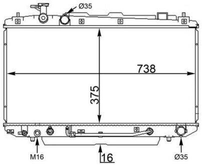 Інтеркулер MAHLE CR1568000S (фото 1)