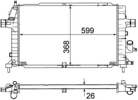 Інтеркулер MAHLE CR1687000S (фото 1)