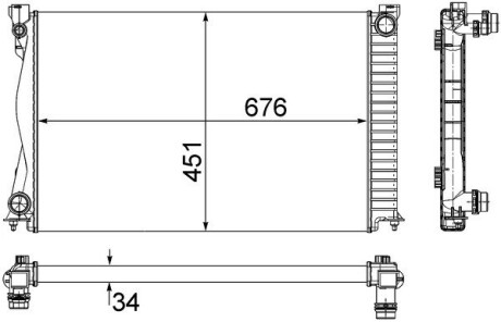 Интеркуллер MAHLE CR1861000S