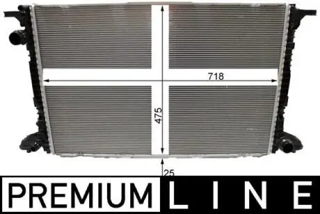 Радиатор двигателя behr premium line MAHLE CR2180000P