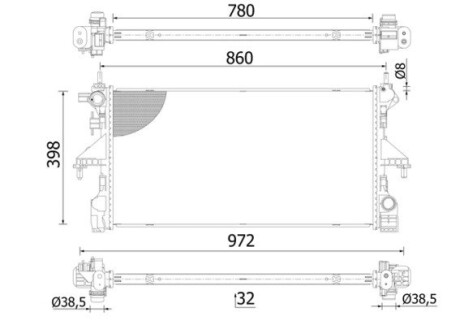 Интеркуллер MAHLE CR2541000S (фото 1)