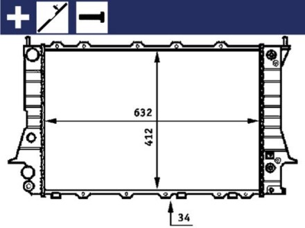 Інтеркулер MAHLE CR413000S (фото 1)