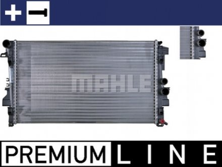 Радиатор, охлаждение двигателя MAHLE CR 608 000P