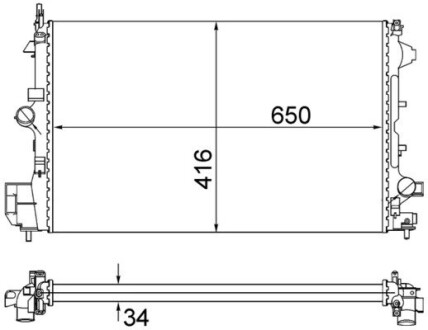 Інтеркулер MAHLE CR835001S (фото 1)