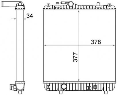 Интеркуллер MAHLE CR837001S