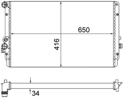 Інтеркулер MAHLE CR854001S (фото 1)