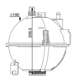 Расширительный бачок MAHLE CRT210000S