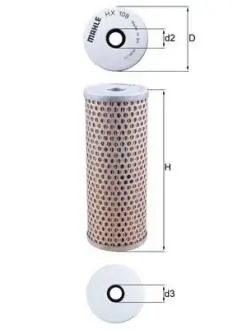 Гідрофільтр, руль MAHLE HX 108