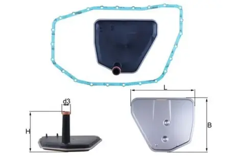 Гидравлический фильтр коробки передач AUDI A6 C6, A8 D3 3.7-6.0 10.02-08.11 MAHLE HX235D