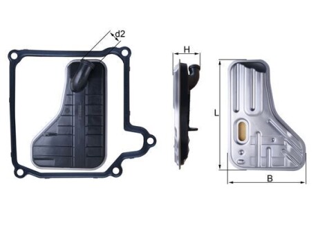 Фільтр АКПП VW Passat/Golf 1.4-2.0TSI/2.0TDI 04-14 (з прокладкою) MAHLE HX 264D (фото 1)