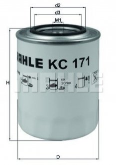 Топливный фильтр MAHLE KC 171