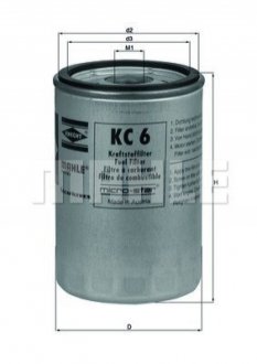 Паливний фільтр MAHLE KC 6 (фото 1)