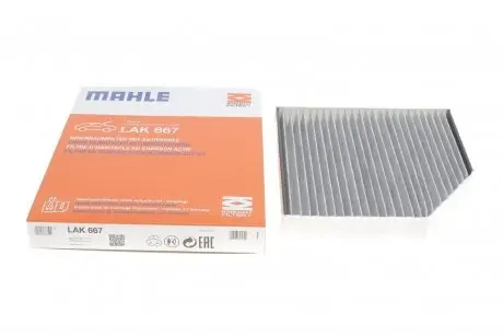 Фільтр, повітря у внутрішньому просторі MAHLE LAK 667