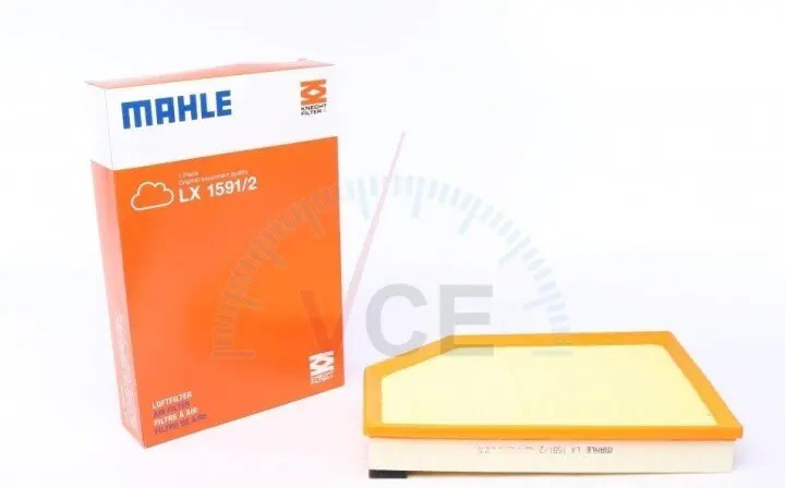 Фото 1 - Фільтр повітряний двигун MAHLE LX 1591/2 Фільтр повітряний двигун MAHLE LX 1591/2 (фото 1)