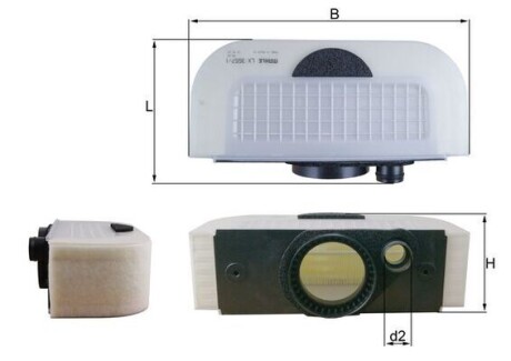 Фільтр повітряний MAHLE LX3557/1