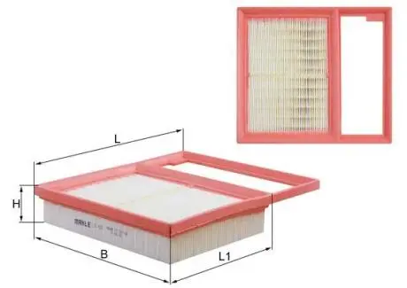 Фильтр воздушный ford mondeo 2.0 hybrid 14-/c-max 2.0 energi 14-19 MAHLE LX 4157