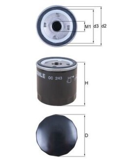 Масляный фильтр MAHLE OC243