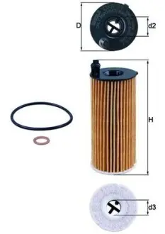 Масляний фільтр MAHLE OX 813/1D