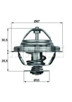 Термостат, охлаждающая жидкость MAHLE TX 27 71D