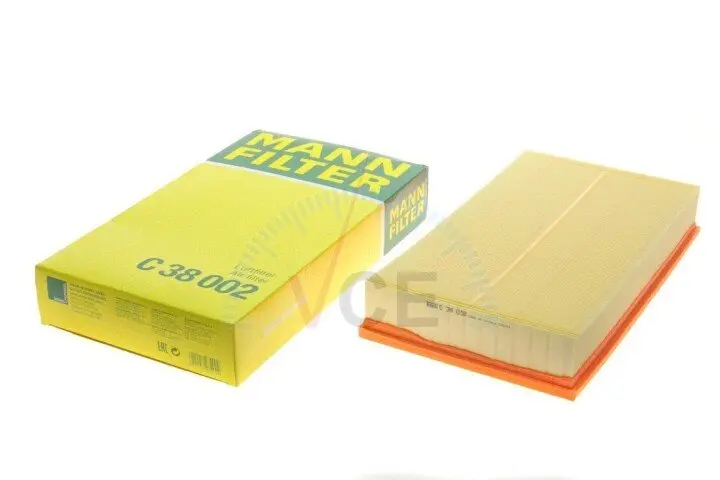 Фото 1 - Фильтр воздушный двигателя MANN-FILTER C 38 002 Фильтр воздушный двигателя MANN-FILTER C 38 002 (фото 1)