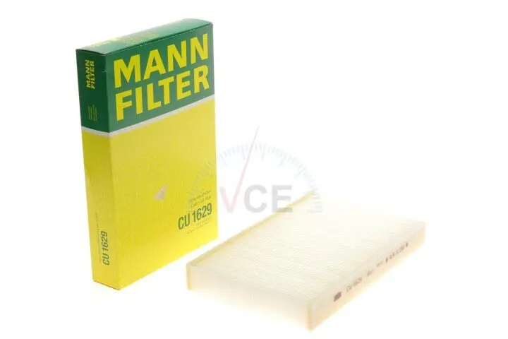 Фільтр, повітря у внутрішньому просторі MANN-FILTER CU 1629 (фото 1)
