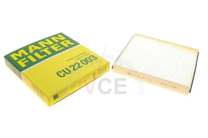 Фото 1 - Фільтр, повітря у внутрішньому просторі MANN-FILTER CU 22 003 Фільтр, повітря у внутрішньому просторі MANN-FILTER CU 22 003 (фото 1)