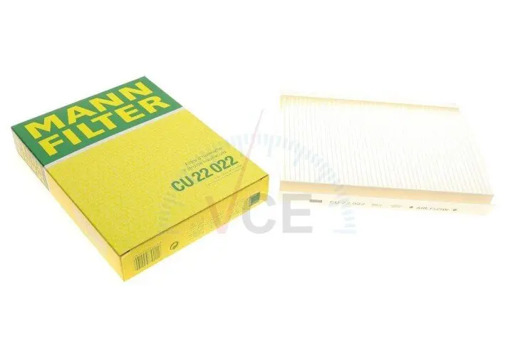 Фото 1 - Фільтр, повітря у внутрішньому просторі MANN-FILTER CU 22 022 Фільтр, повітря у внутрішньому просторі MANN-FILTER CU 22 022 (фото 1)