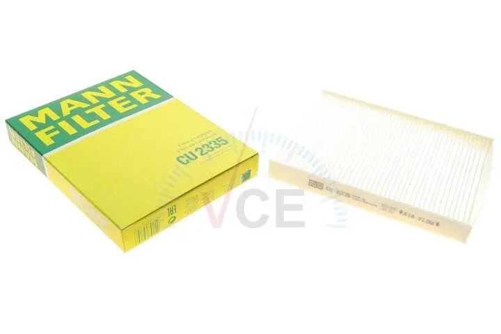 Фото 1 - Фильтр воздушный кондиционера (салона) MANN-FILTER CU 2335 Фильтр воздушный кондиционера (салона) MANN-FILTER CU 2335 (фото 1)